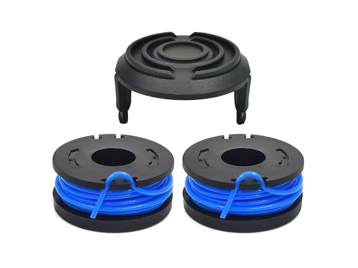 Conjunto F3w Tlw 01+tlw 01 1 com 2 Carretéis de Reposição + 1 Tampa de Carretel para Cortador de Grama Bauer 19 da Harbor Freight . (w9m)