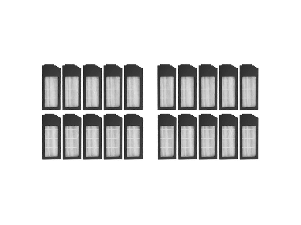 Kit De Filtro Hepa De Reposição Para Aspirador De Pó Ecovacs Deebot X1 Series Turbo / Omni (20 Peças)_ptg