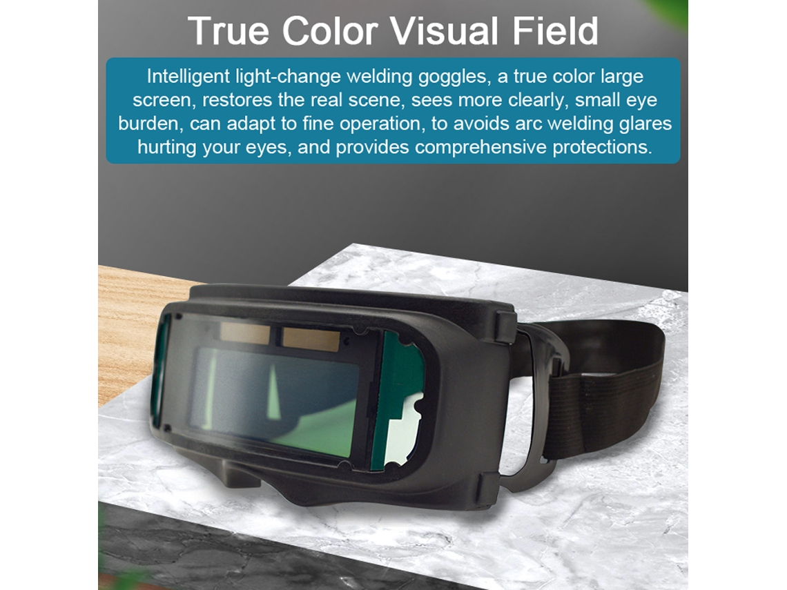 Laxiscreed Óculos De Soldar Com Visor Amplo E Escurecimento Automático Para Proteção Confortável