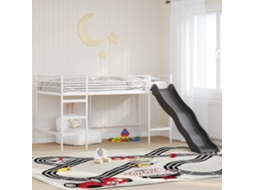 Vidaxl Estrutura de Cama Loft para Crianças com Escorregador Liso