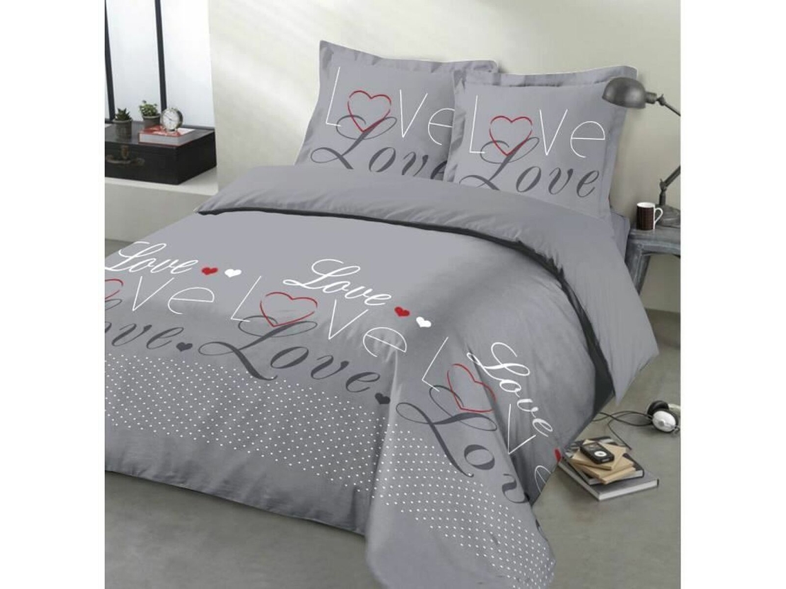 Conjunto de capa de edredom VISION Dream (Prateado)