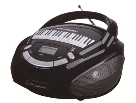 Rádio Boombox METRONIC 477141 Piano Edition — Digital