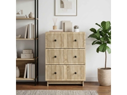 Vidaxl Gabinete De Gavetas Carvalho Sonoma 66 X 34,5 X 90 Cm