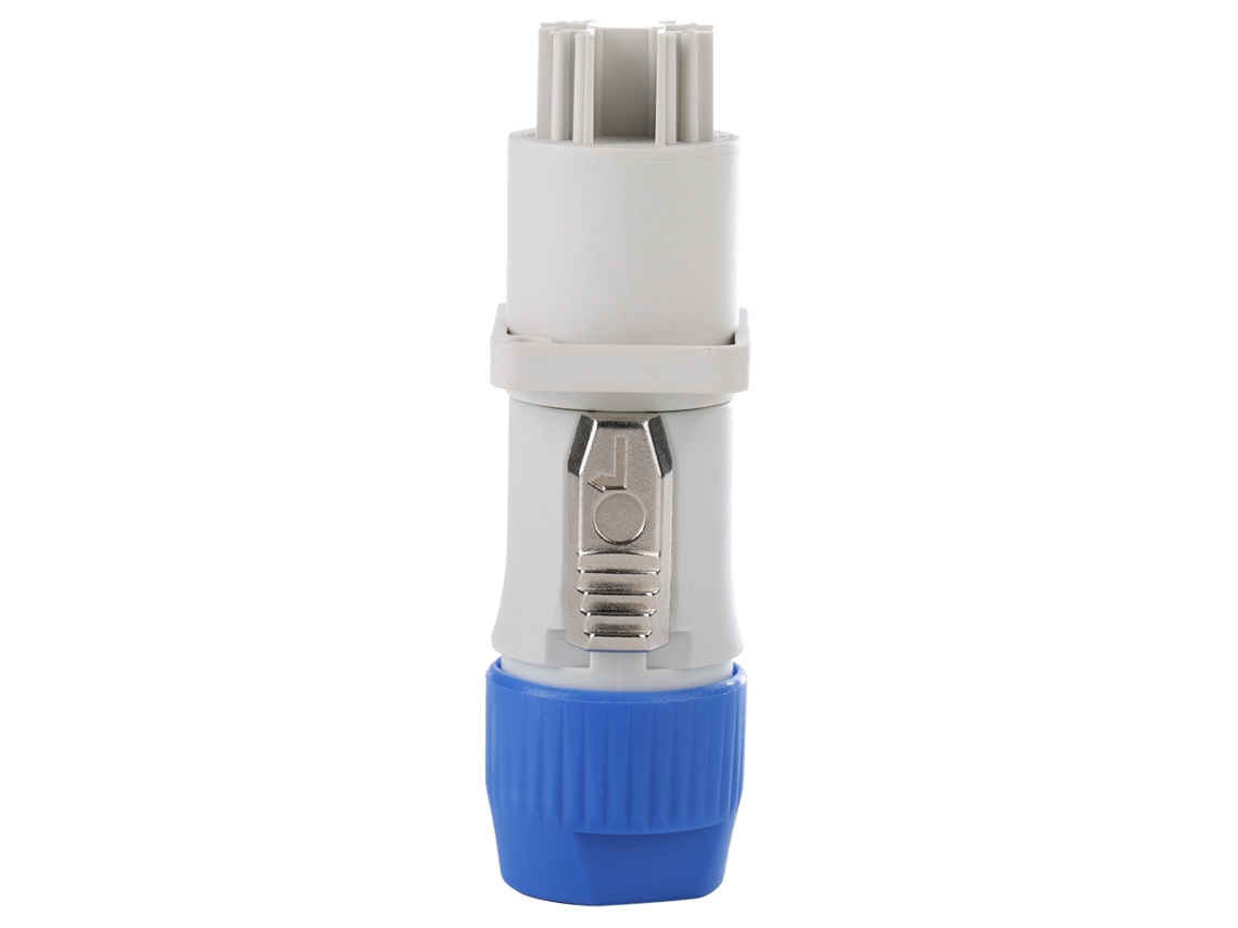Conector Avião Plug e Socket Led 250v Ac 3mω Branco para Áudio e Equipamentos S/MARCA