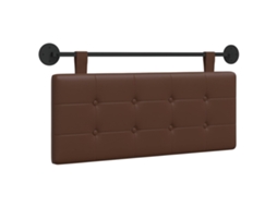 Conjunto 1 Cabeceira Suspensa Vidaxl Castanho Couro Sintético (110 X 55 X 5 Cm)