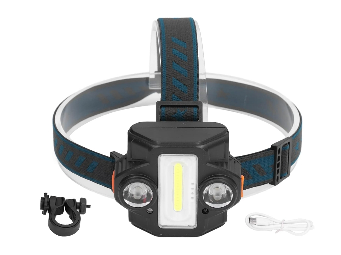 Farol BISBISOUS W661 Carregamento Usb 2 em 1 Led de Alto Brilho Por Indução Carregamento Usb À Prova D'Água Preto VIGA EUROPE