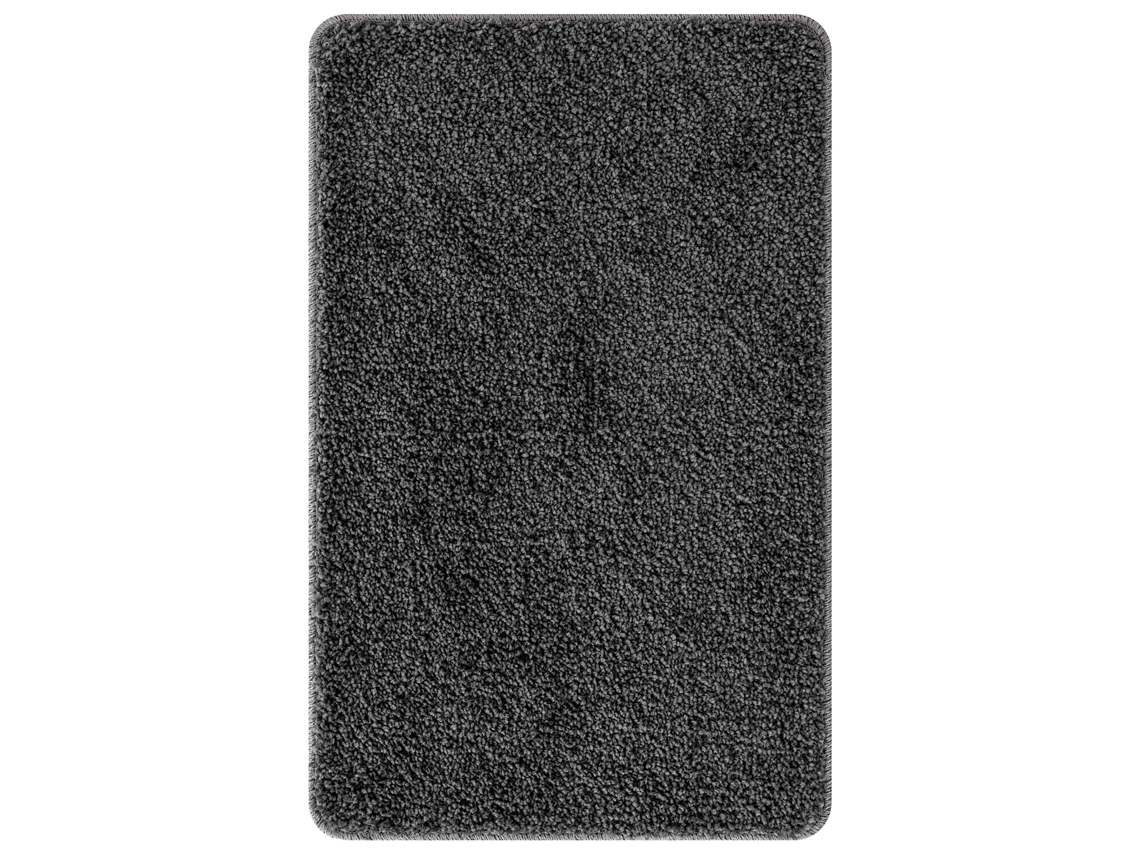 Tapete De Banho Minimalista Cinza Escuro Vidaxl Grey Microfiber (50x80 Cm)
