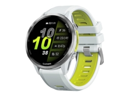 Bracelete para Garmin Forerunner 970 Silicone Bicolor Fivela de Aço Preta Branco Ciano XIAOMOYU
