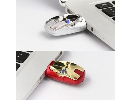 Unidade Flash Usb Homem de Ferro U128Gb Ouro IRON MAN