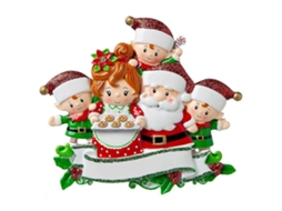 Penduricalhas De Papai Noel E Boneco De Neve, Artesanato De Resina Para Natal