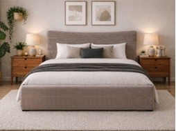 Cama de Casal Dance, Estrado Elevatório (190×140 Cm) CSD (cinza)