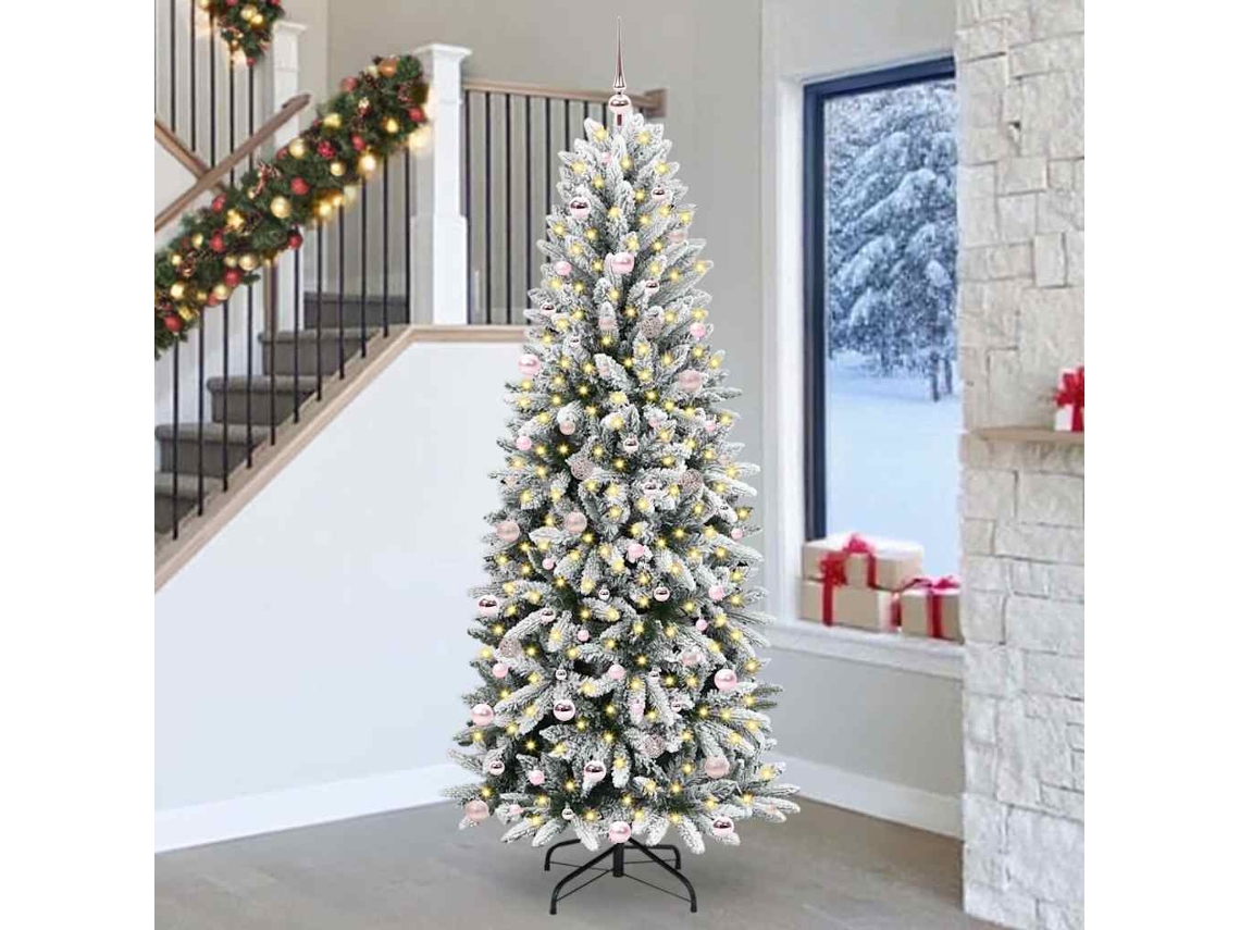 Vidaxl Árvore De Natal Artificial Branco 240 Cm