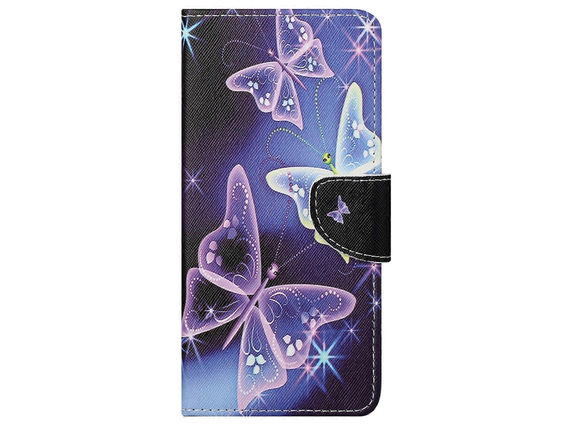 Capa Tipo Carteira Com Suporte E Textura Cruzada Em Pu, Capa Magnética Flip Para Motorola Moto E20/moto