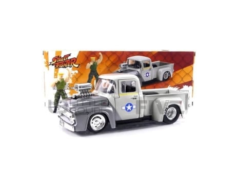 Carro de Coleção em Miniatura JADA TOYS 1/24 Ford F-100 Pick Up 1956 Prata 34373S