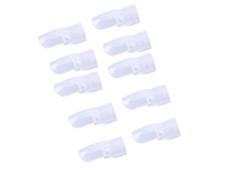 10 Peças De Clips Protector Transparentes Para Unhas Art Design Manicura Cobertura De Esmalte De Unhas