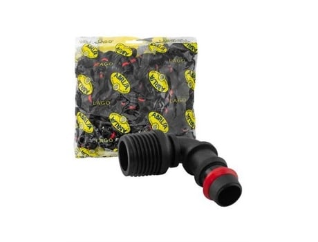 Cotovelo Macho Com Bolsa De Argola De Segurança 100 Unidades 16mm 3/4, Abrisa