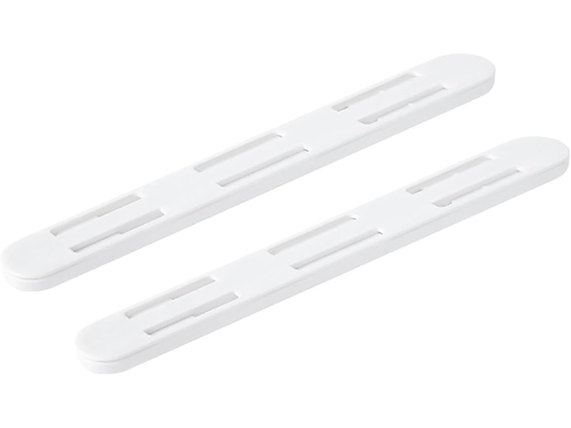 Trilhos Deslizantes Brancos Para Gavetas E Cestos, Ideais Para Cozinha, Quarto E Armário Conjunto Com 2 Peças
