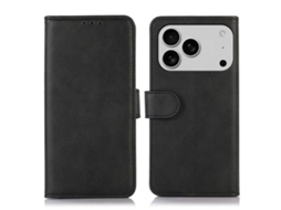 Capa Para Iphone 17 Pro Em Couro Com Textura De Vaca