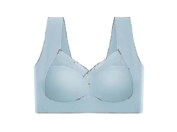 Sutien Corretor De Postura Wmbra Sem Costuras Para Mulher Tamanhos L-3xl Cores Variadas L Azul Claro