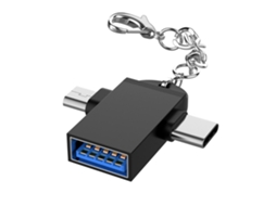 Conversor Otg 2 em 1 Usb3.0 com Cadeia LAXISCREED