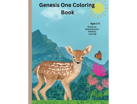 Livro Genesis One Coloring Book de Azieb Debrezion (Inglês)
