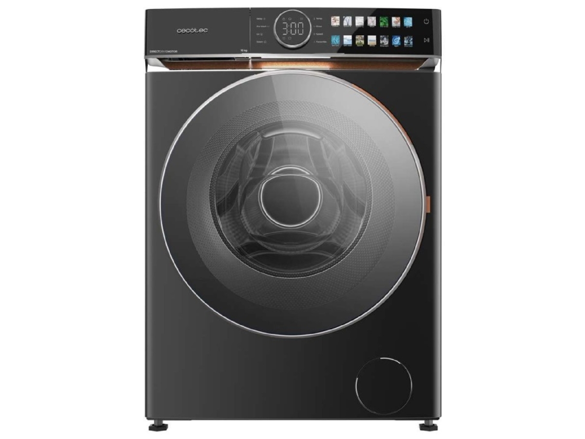 Máquina De Lavar Roupa De Carregamento Frontal Cecotec Bolero Dresscode 10980 Direct Drive Em Aço.