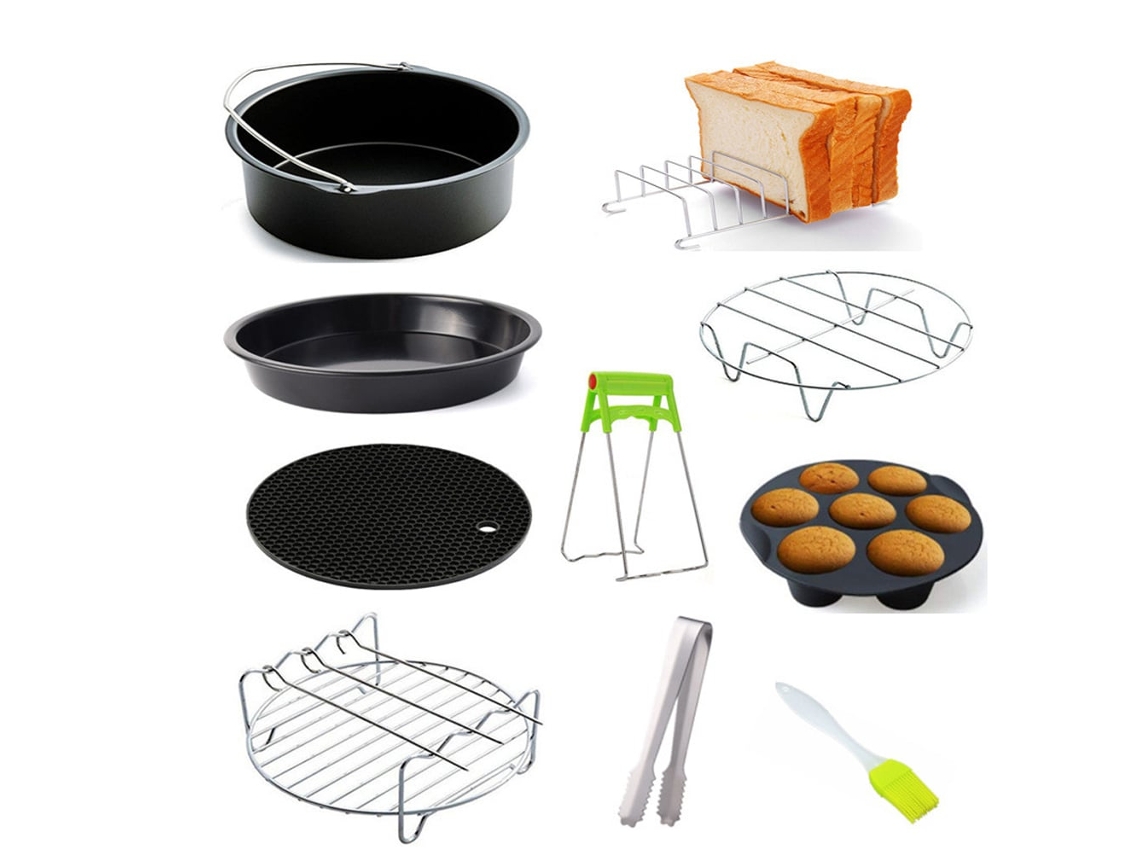Acessórios LAXISCREED Air Fryer 3.2 5.8qt Pizzas Bolos