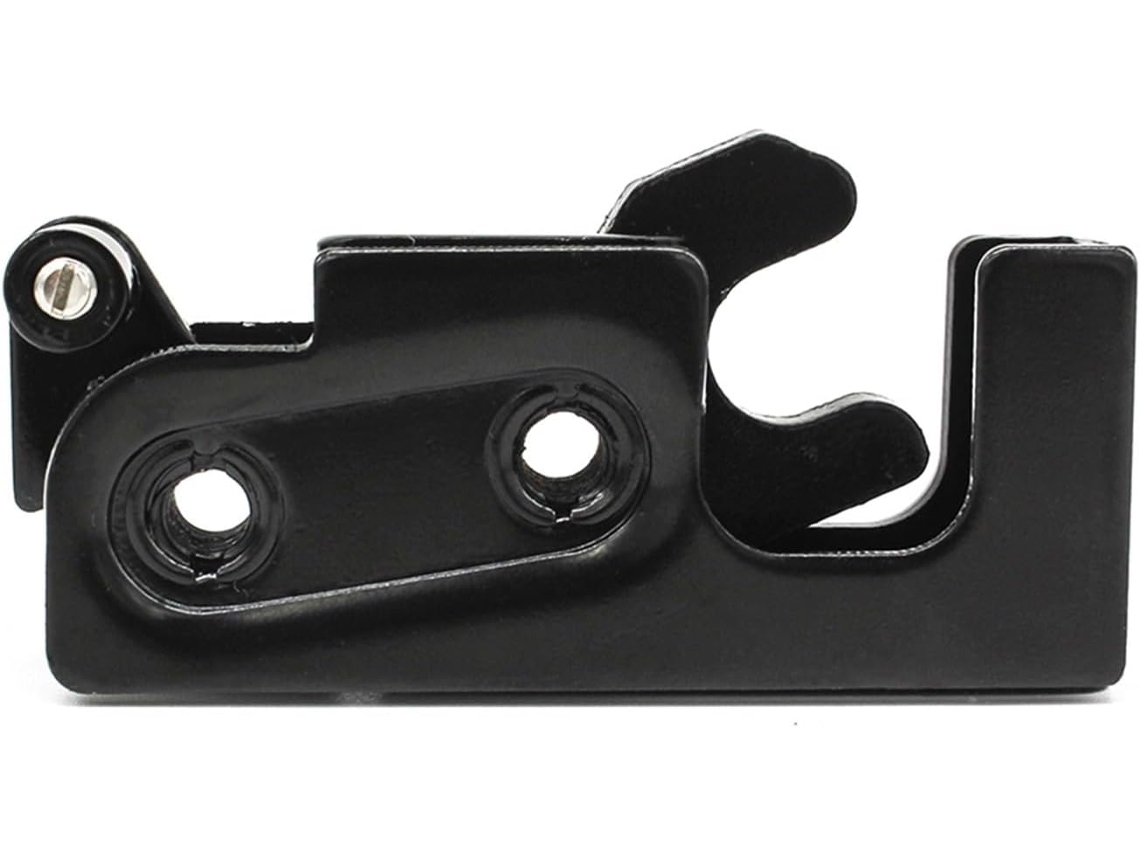 Fechadura De Porta Oculta Padrão Grande Com Revestimento Preto, Sistema De Fechamento Por Pressão, Em Aço, Com