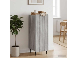 Vidaxl Buffet Sonoma Cinzento 34,5 X 33 X 92 Cm Derivados De Madeira