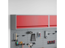 Vidaxl Armário De Ferramentas Vermelho E Cinza 100 X 25 X 35 Cm
