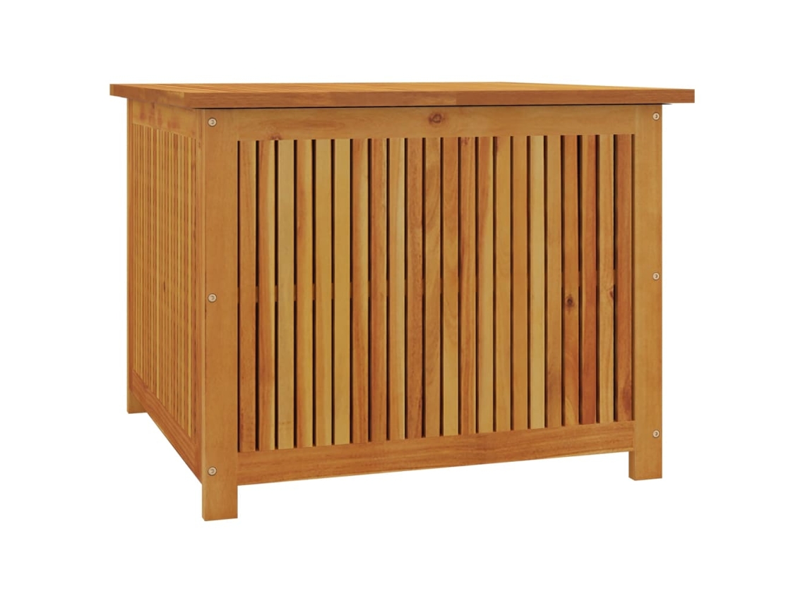 Garden Storage Box, Garden Storage Boxes Vidaxl Marrom Madeira De Acácia (75 X 75 X 58 Cm)