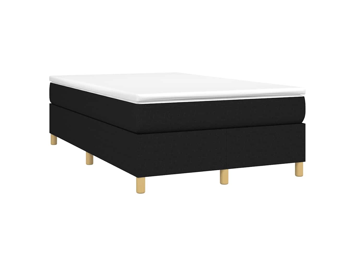 Cama Boxspring com Colchão 120x190 Cm Tecido Preto MAISON EXCLUSIVE