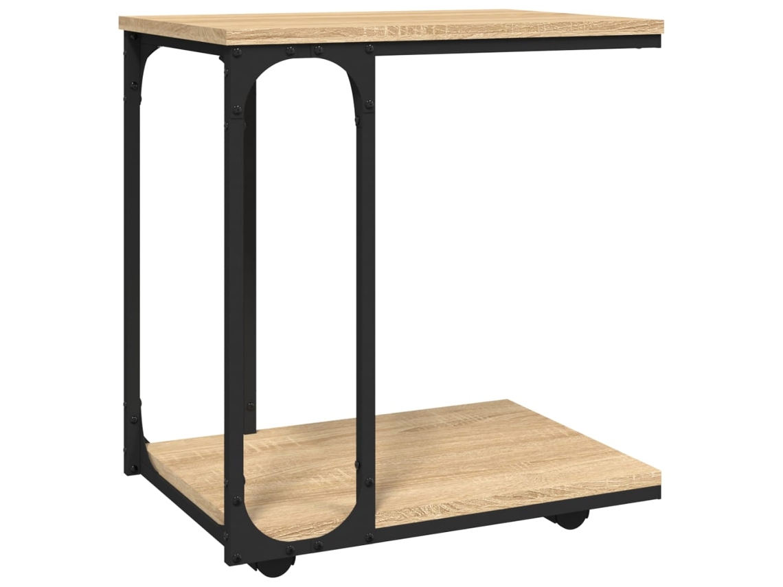Side Table, Side Tables Vidaxl Marrom Madeira Processada (n/a)