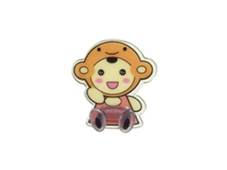 Aperto De Parede Padrão Animal Macaco Pet Abs Com Carga Estável