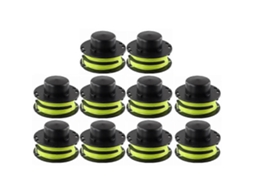 Conjunto De 10 Bobinas De Linha Para Cortador De Grama Ryobi Rlt3025f Rlt3025s Rlt3525s, Bobina De Corda De Nylon, Rac119