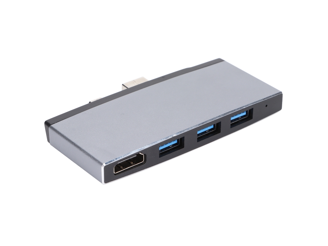 2026zentro-dock De Expansão Usb3.0 6 Em 1 Multifuncional Adaptador 4k Hd Cinza Para Mouse Teclado Pen Drive