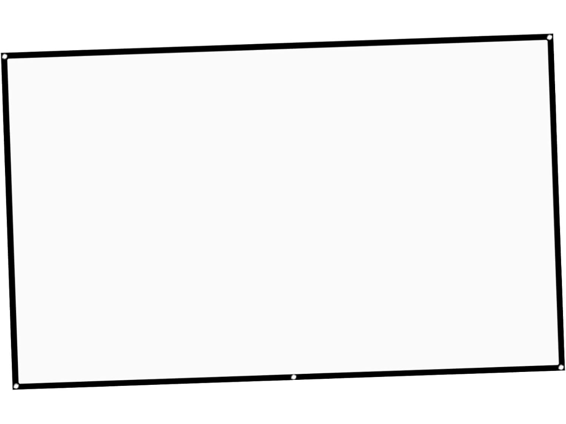 Tela de Projeção de Lona Antirrugas para Uso Doméstico e Externo, Tamanho 9, Ideal para Cinema em Casa. SFUSHOS