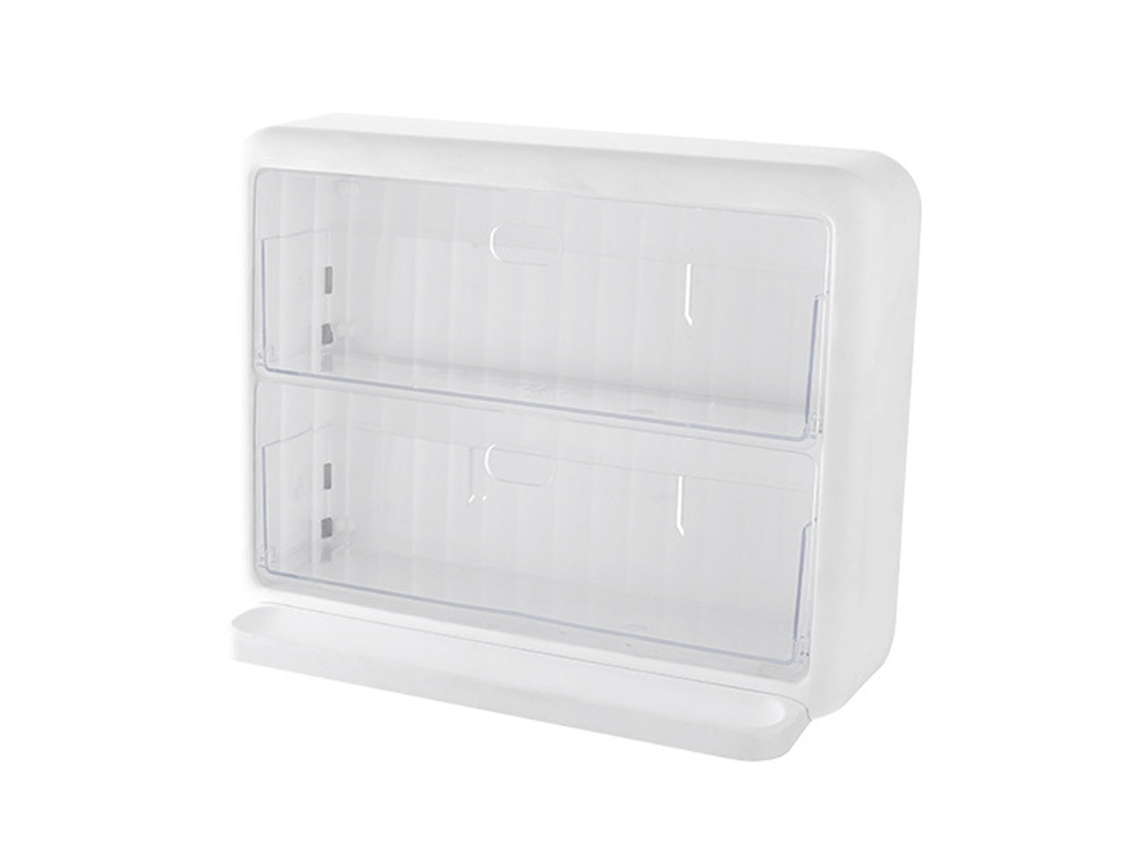 Porta Cápsulas De Café E Sacos De Chá Em Parede Acrílico Transparente Compacto Com Compartimentos