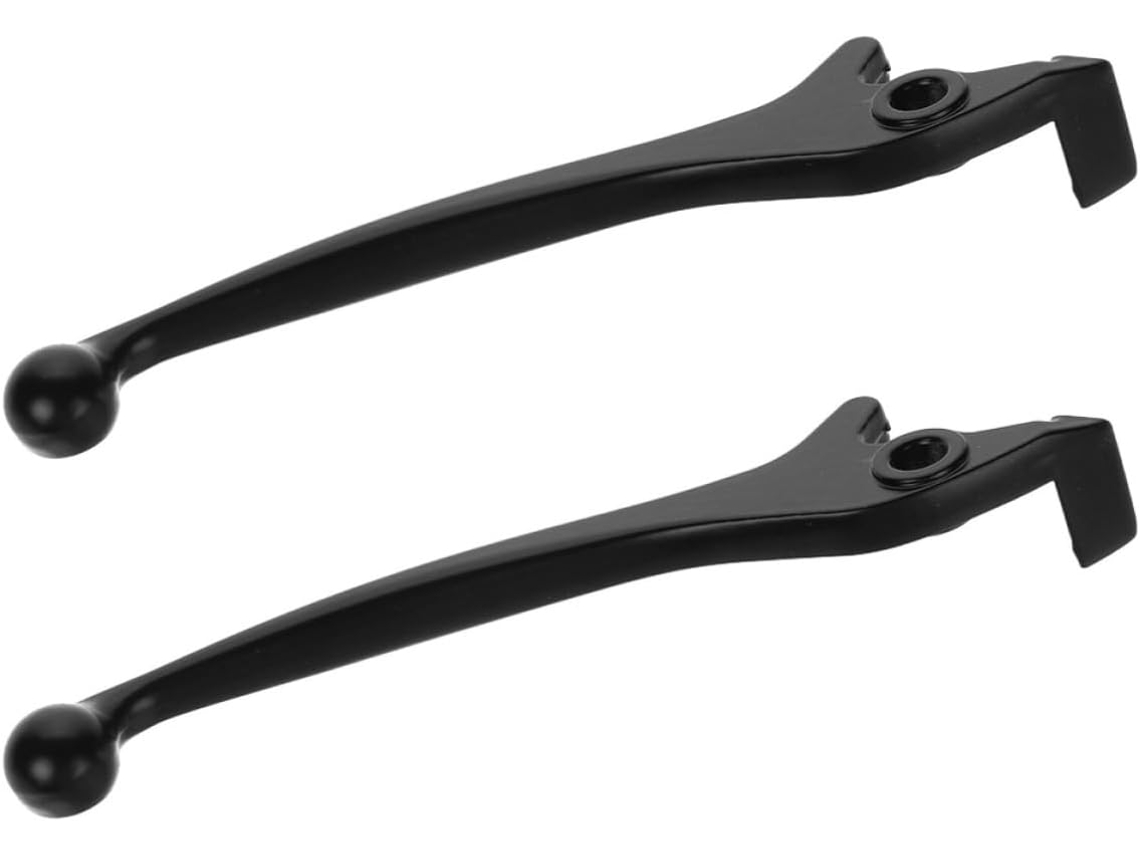 Conjunto de 2 manetes de freio universais em metal marrom para motocicletas de 50cc a 250cc.