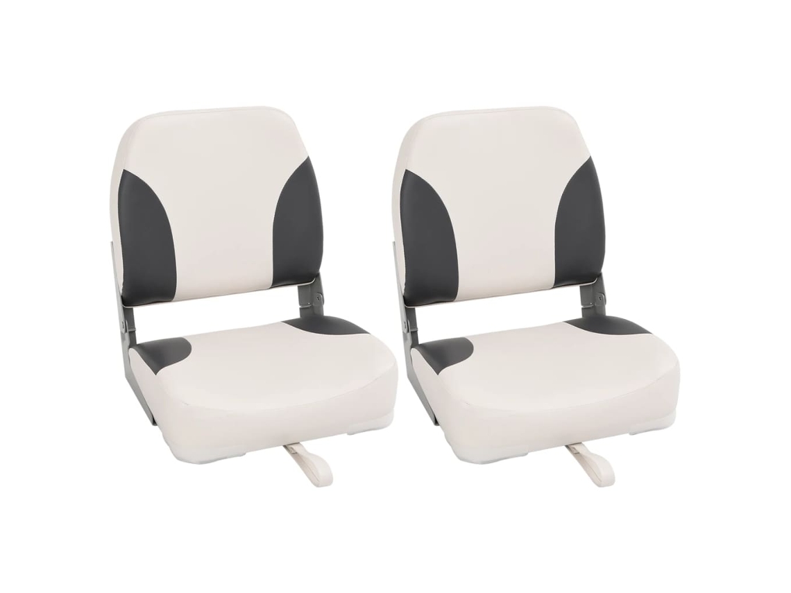 Vidaxl Assentos De Barco Dobráveis Com Encosto Alto 2 Pcs 41x36x48 Cm