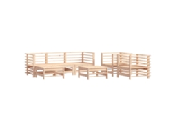 Conjunto Lounge Jardim Pinho Maciço 7 Peças MAISON EXCLUSIVE