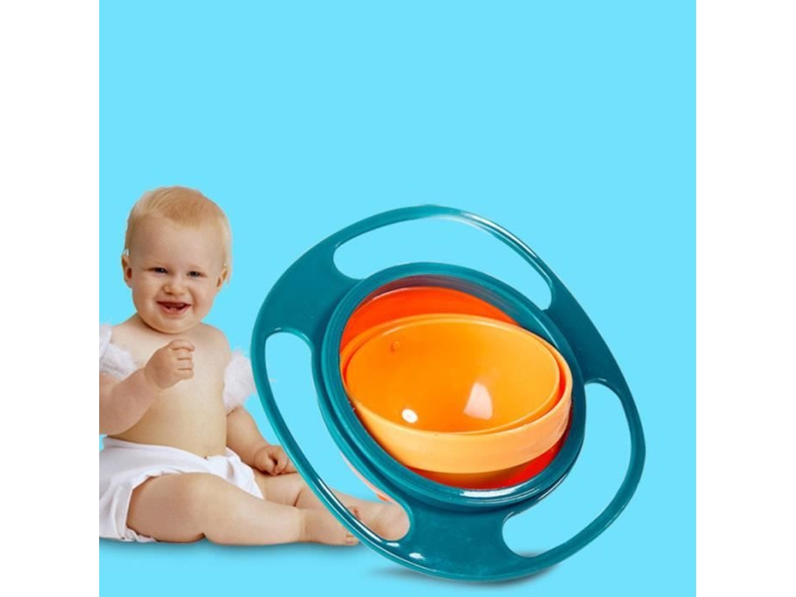 Tigela infantil giroscópica universal antiderramamento - VERDE ROKOO
