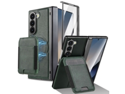 Capa Chrui Para Samsung Galaxy Z Fold 7, Carteira Removível, Compatível Com Magsafe (verde)