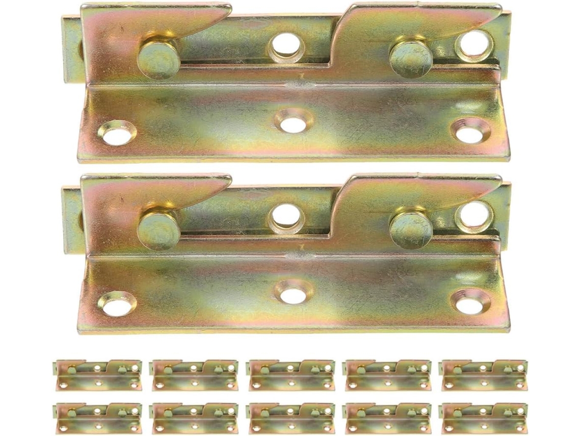 Kit De Ferragens Para Cama Com 12 Peças, Design Clássico Vintage, Dobradiças Em Aço Laminado A Frio, Fácil Instalação Em