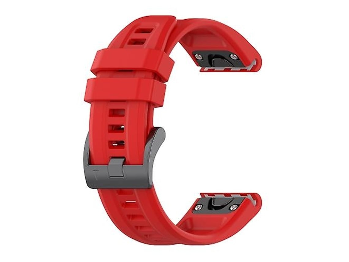 Lurelia Pulseira De Silicone 22 Mm, Compatível Com Garmin Approach S62 Red
