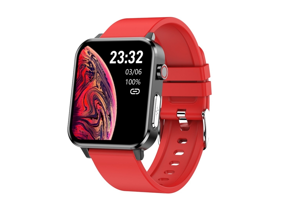 1, 7 Polegadas Tft Tela Colorida Smartwatch Com Monitoramento De Oxigênio De Sangue (pulseira Vermelha)