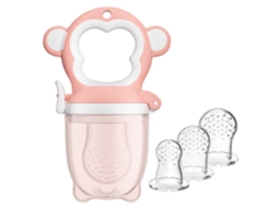 Alimentador De Frutas De Silicone Para Bebés,brinquedo De Dentição Em Lila,adequado Para Bebés Que Desejam Alimentar-rosa