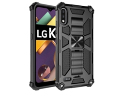 Capa Protetora Magnética De Tpu Pc À Prova De Choque Com Suporte Para Lg K22