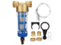 Filtro de água sedimentar reutilizável Spin Down com rosca G1, MNPT G3/4, pré filtro 50μm | S/MARCA