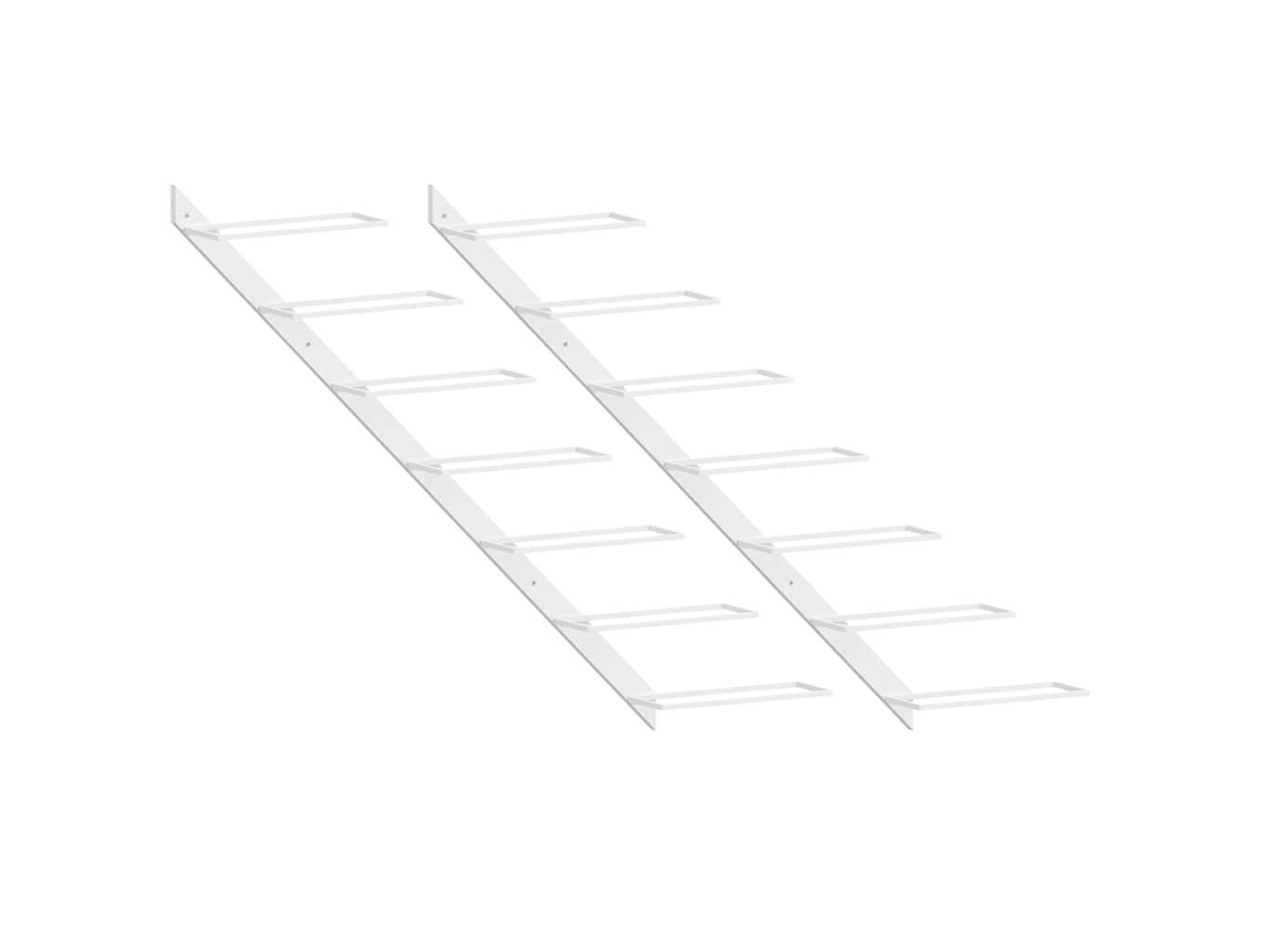 Wine Rack, Wine Racks Vidaxl Branco Metal (n/a)